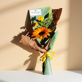 Twisted Wire Sunflower Bouquet Best Wishes Gift