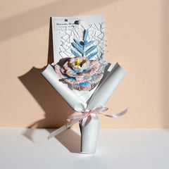 Twisted Floral Bouquet - Pink & Blue Blossom Gift