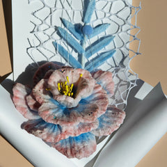 Twisted Floral Bouquet - Pink & Blue Blossom Gift
