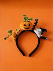 Halloween Pumpkin & Ghost Headband Spooky Festive Hair Accessory