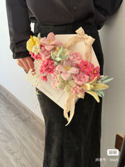 Handmade Twine Flower Bouquet | Pastel Gift for Special Moments