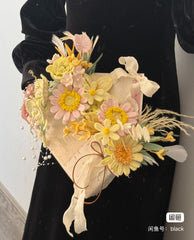 Handmade Pastel Twine Flower Bouquet | Boho Gift for Special Days