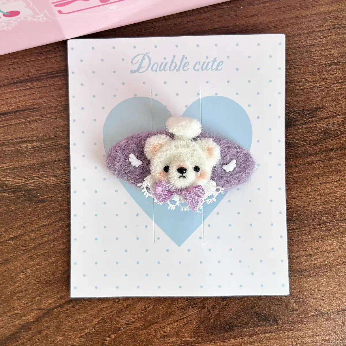 Spooky Kawaii Bear Hair Clips for Teen Girls